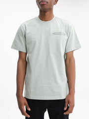G-Star T-Shirt Distressed Zip Pocket Pale Green