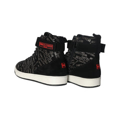 Enrico Coveri Boot High Top Black-Silver