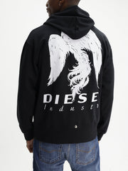 Diesel Hoodie M-S-Macs V3 Black