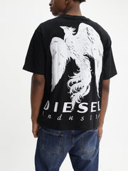 DIESEL T-SHIRT M-T BOGGY V3 RELAXED BLACK