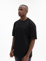 Fade T-Shirt Boxy Logo Black