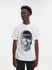 Cutty T-Shirt Skull Logo White