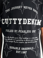 Cutty T-Shirt Multi Stars Black