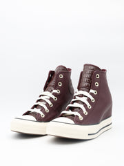 Converse Sneaker Ladies Wedge Hi Croc Leather Bloodstone-Egret