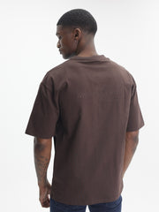 Fade T-Shirt Atelier Boxy Chocolate-Brown