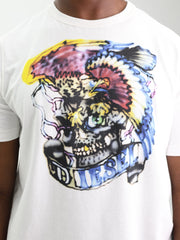Diesel T-Shirt T-Adjust Q3 Graphic Logo White