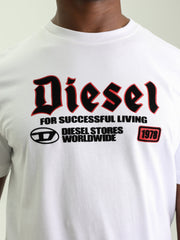 Diesel T-Shirt T-Adjust K1 Logo White