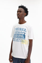 Diesel T-Shirt Industry Logo Off-White