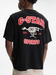 G-Star T-Shirt Running Dog Back Gr Boxy Black