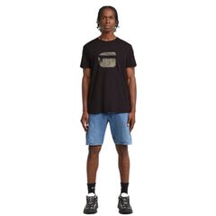 G-Star T-Shirt Finger Print Burger Navy