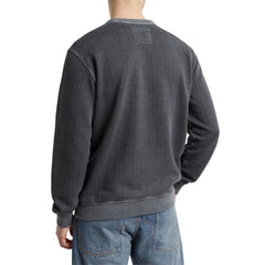 G-Star Sweater Destroyed G Logo Washed Dark Black
