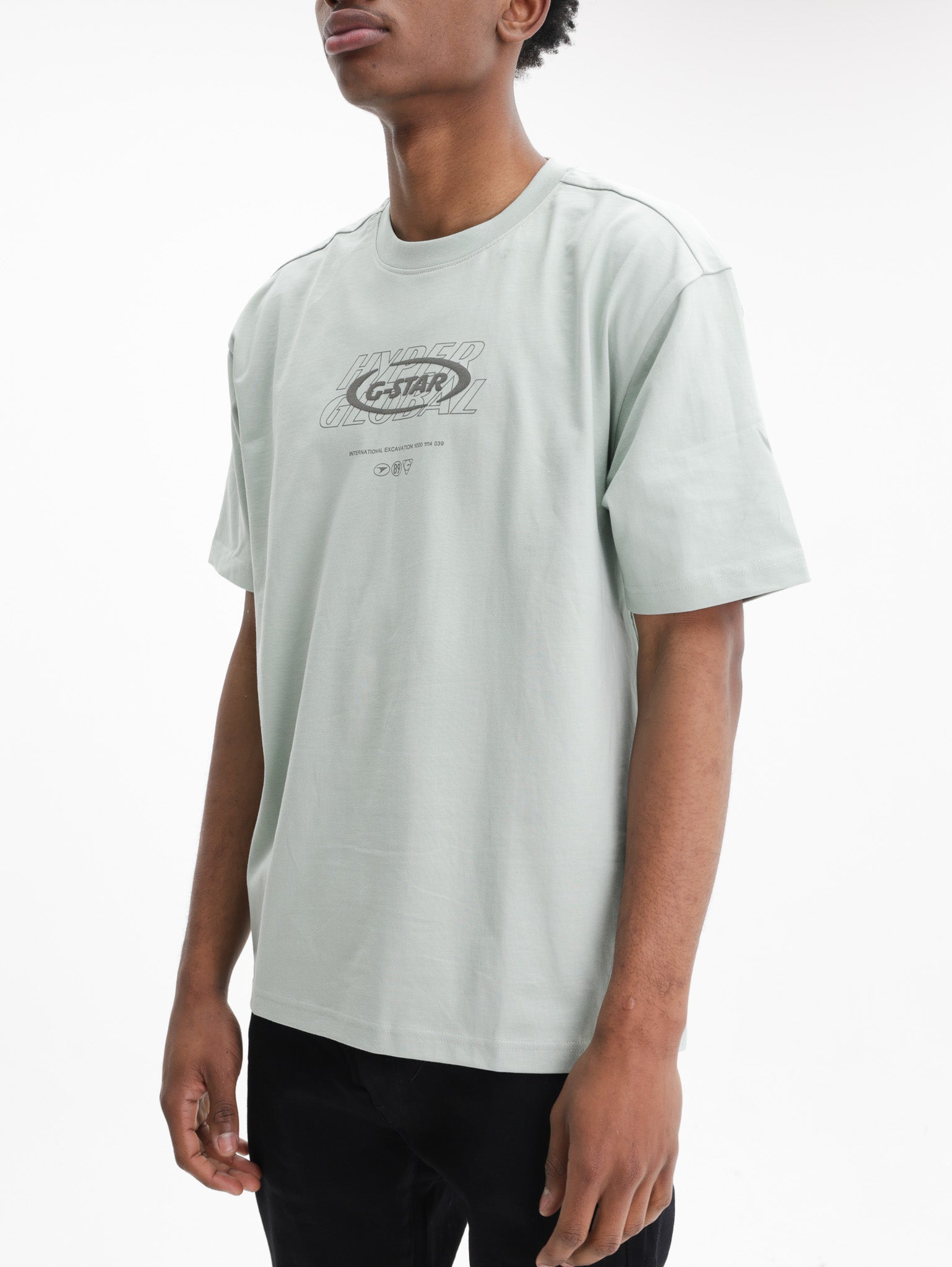 G-Star T-Shirt Applique Gr Pale Green