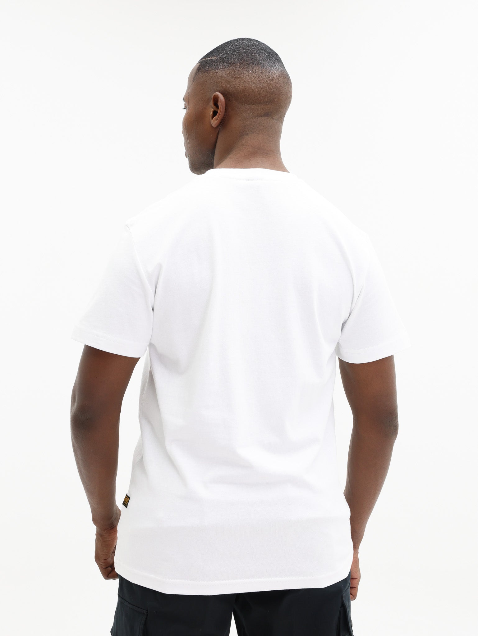 G-Star T-Shirt Felt Logo White
