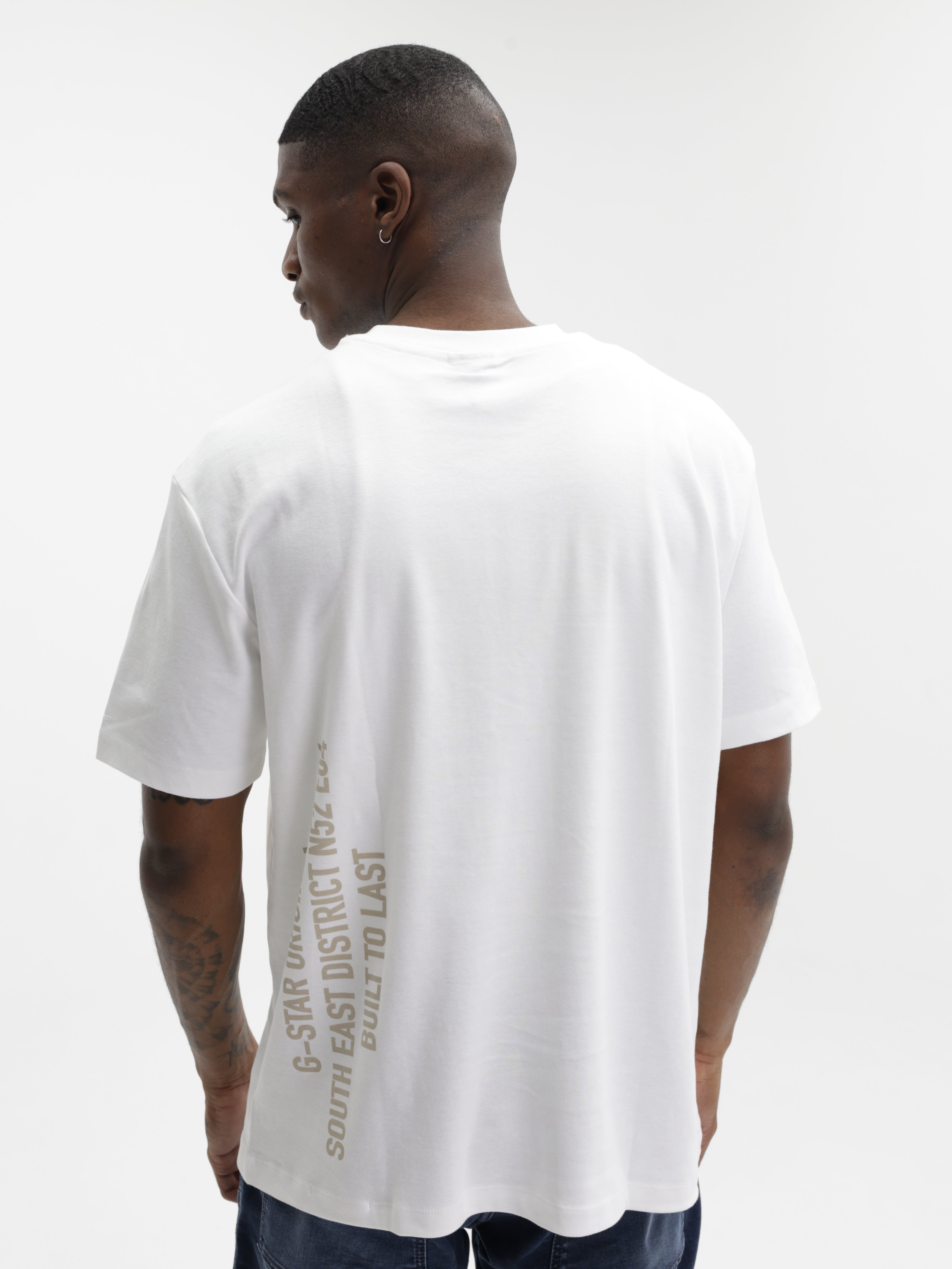 G-Star T-Shirt Stencil White