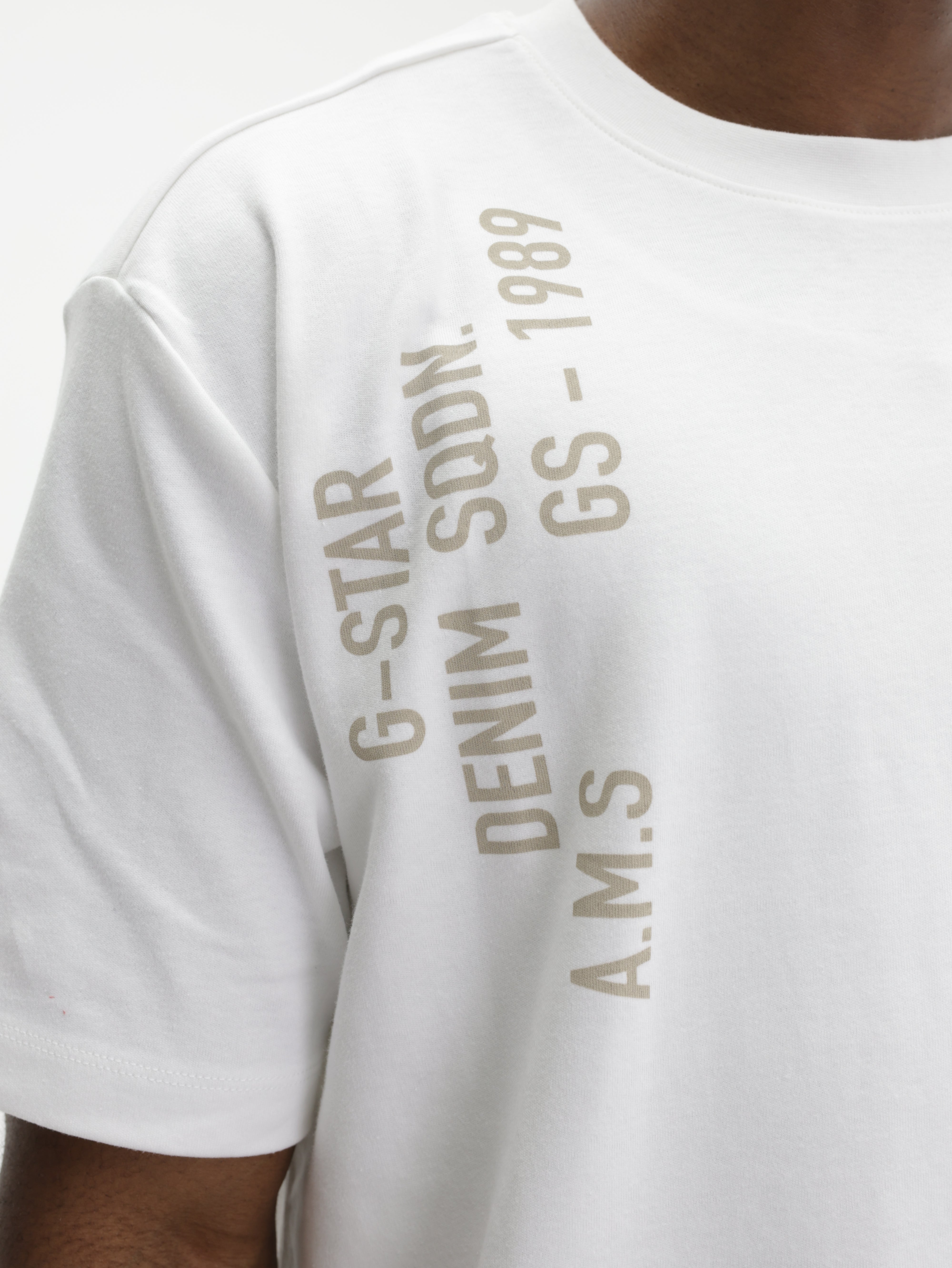 G-Star T-Shirt Stencil White