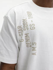 G-Star T-Shirt Stencil White