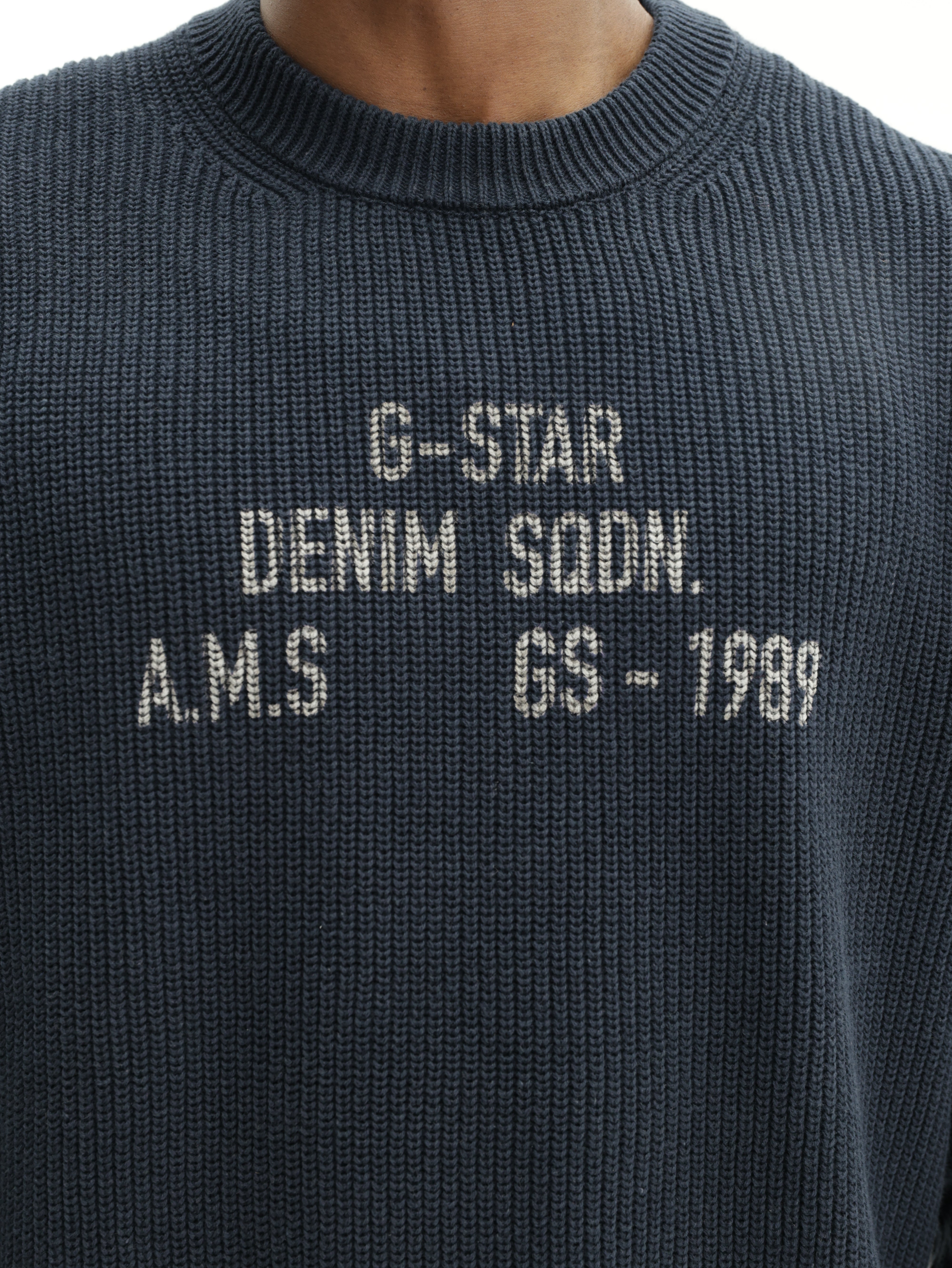 G-Star Sweater Stencil Gr Loose Knit Salute