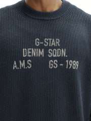 G-Star Sweater Stencil Gr Loose Knit Salute