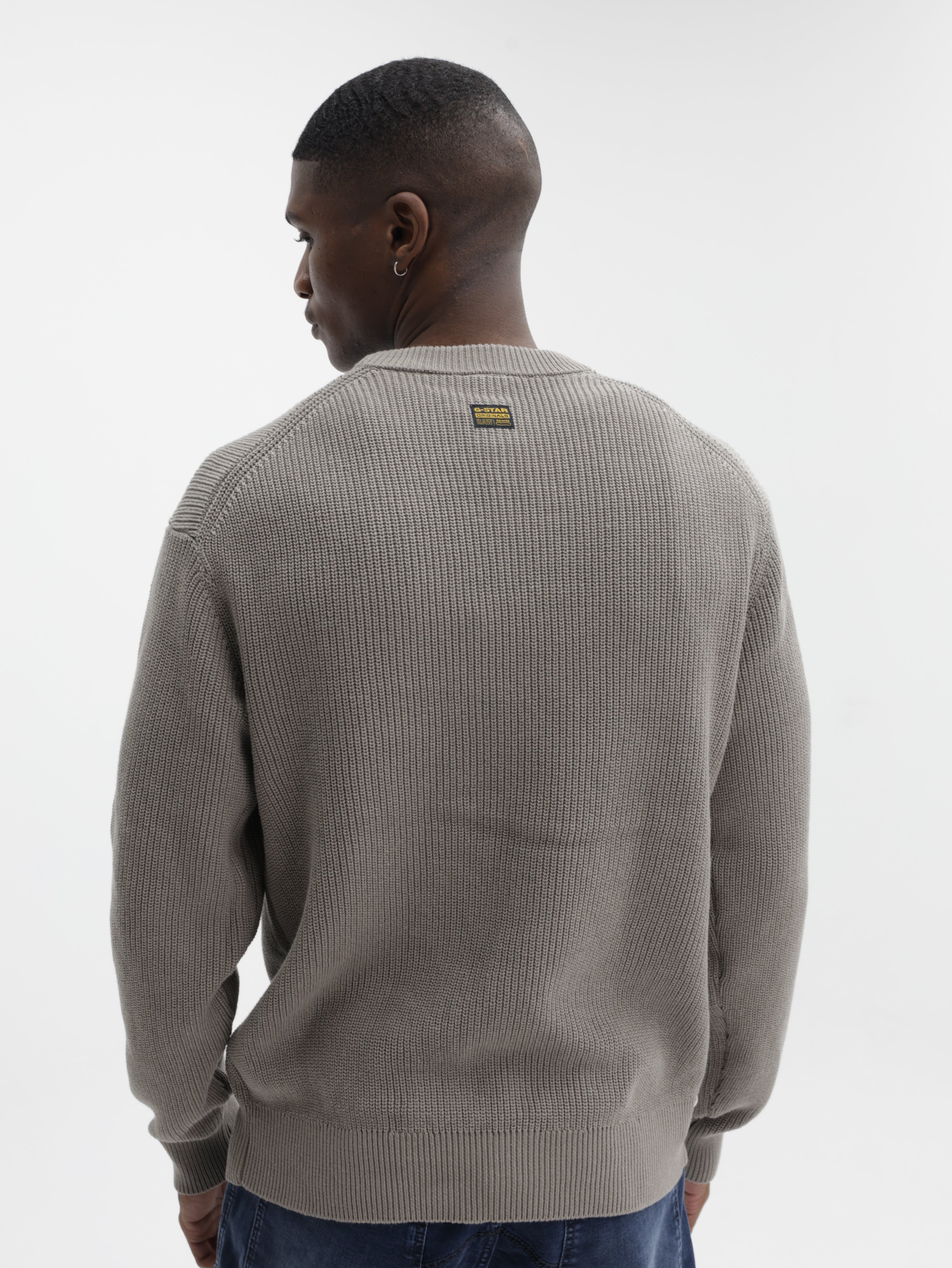 G-Star Sweater Stencil Gr Loose Knit Elephant Skin
