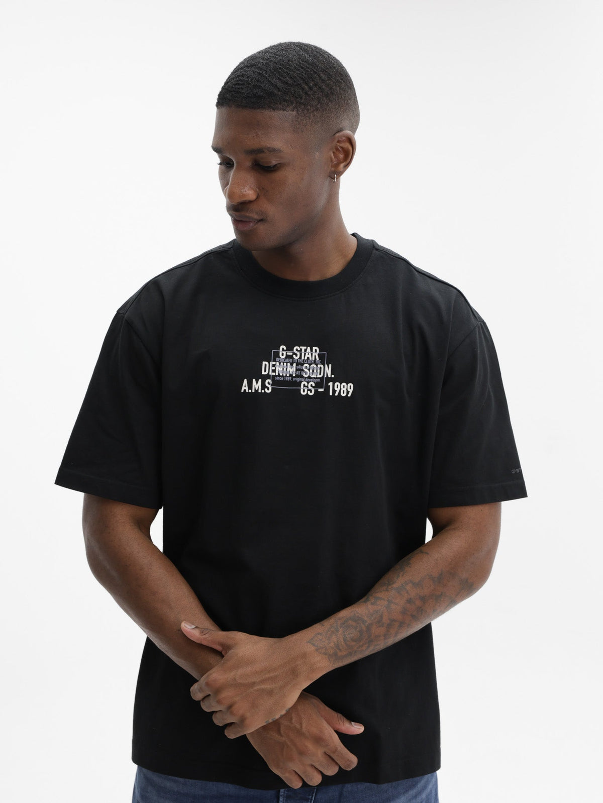 G-Star T-Shirt Multi Technique Black