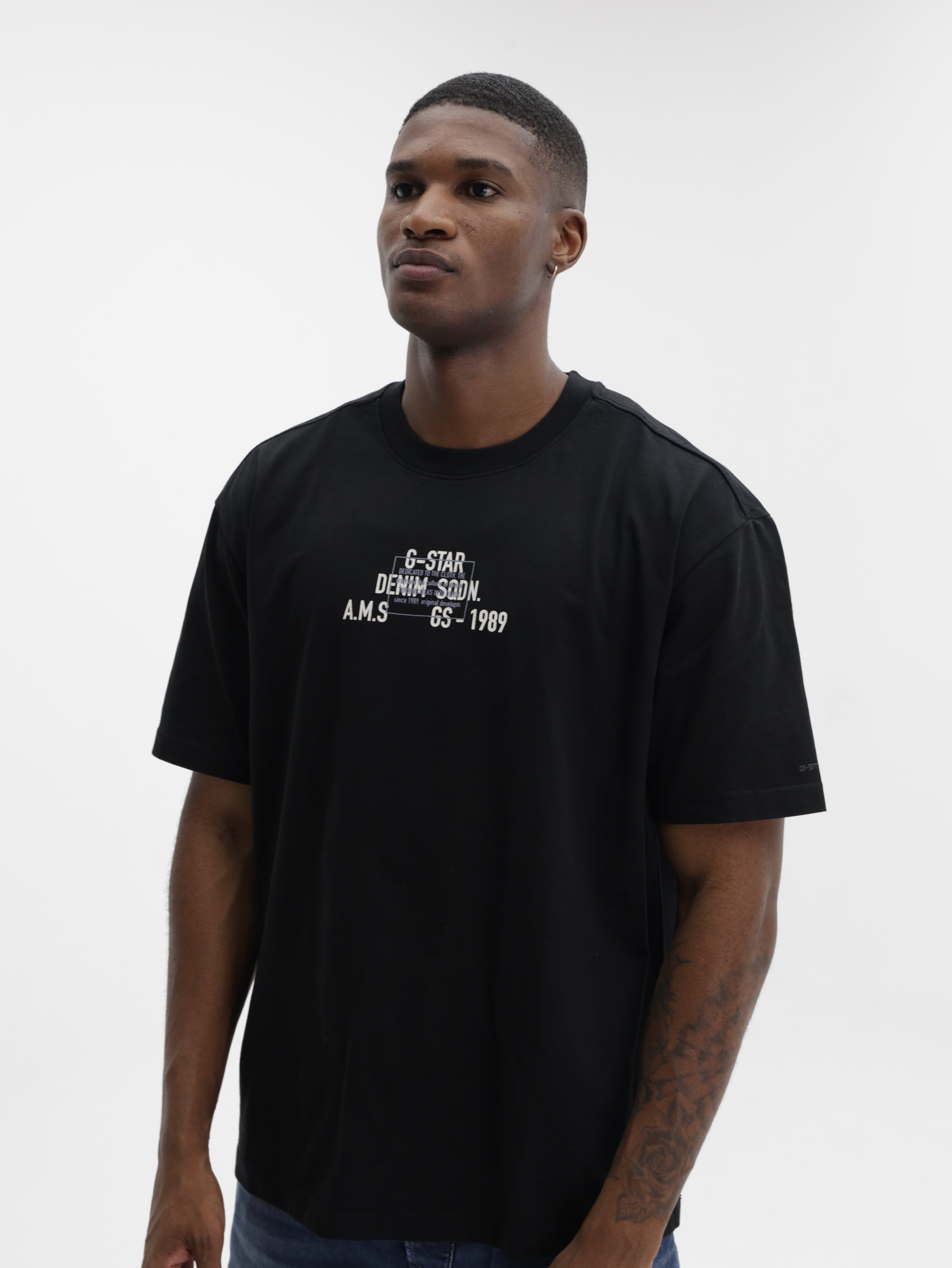 G-Star T-Shirt Multi Technique Black