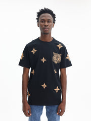 Cutty T-Shirt AOP Tiger Logo Black
