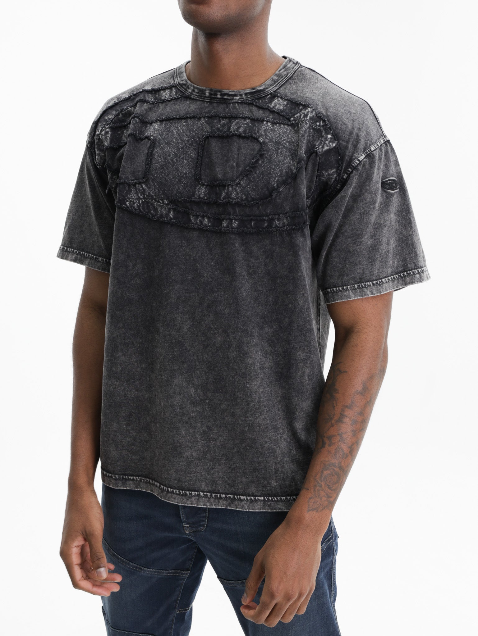Diesel T-Shirt M-T Boxt-Den Relaxed Black