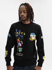 Cutty Sweater Graphic Print Black