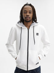 Alpha Hoodie Zip Up White