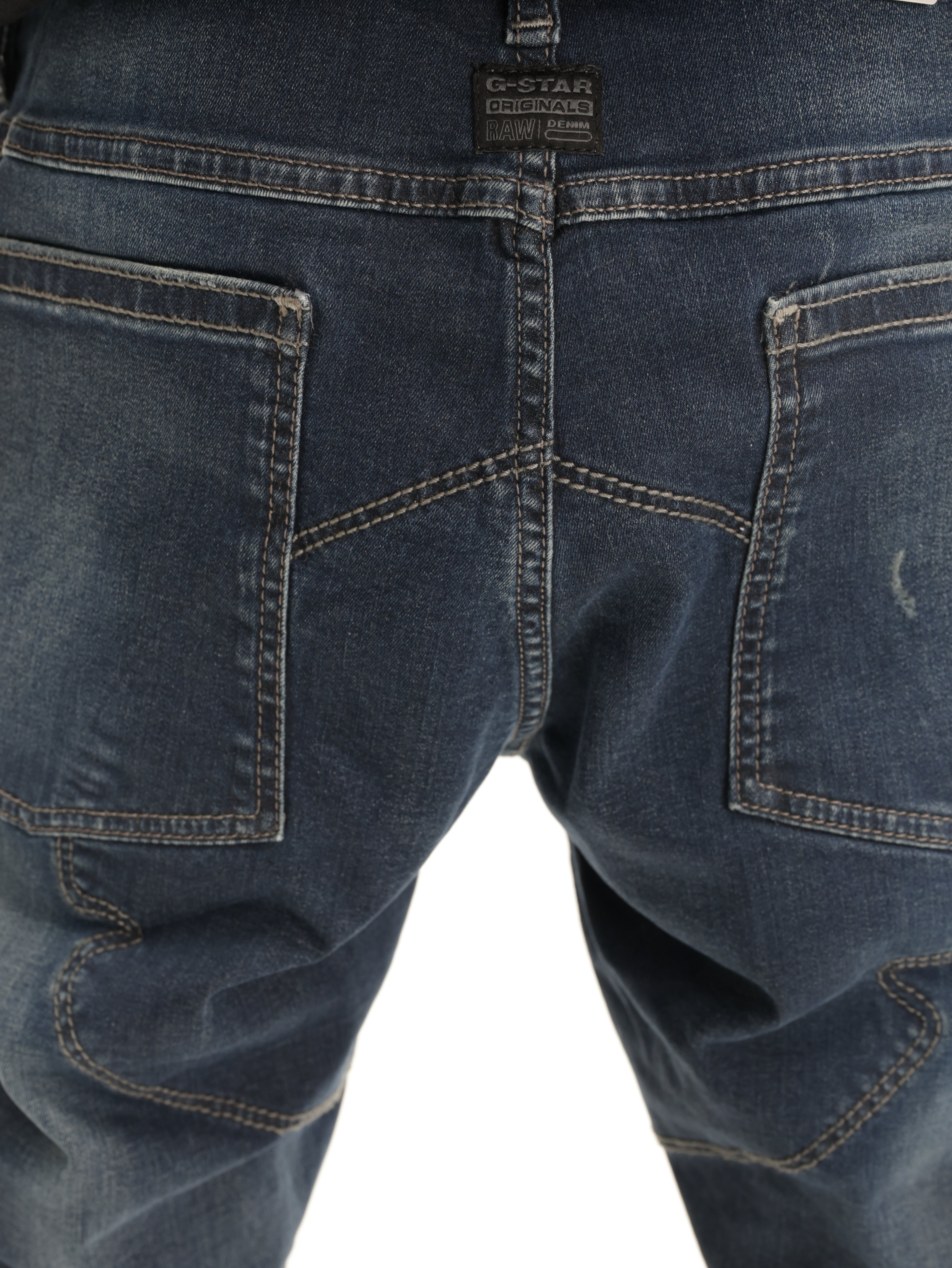 G-Star Jeans Biker Patched 3D Slim Antique Foundry Destroyed