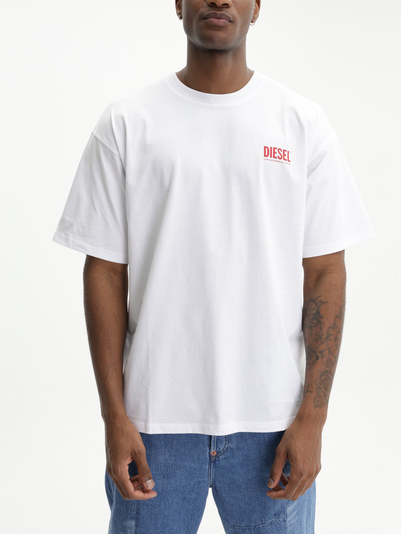 Diesel T-Shirt M-T Boxt Bisk Relaxed White