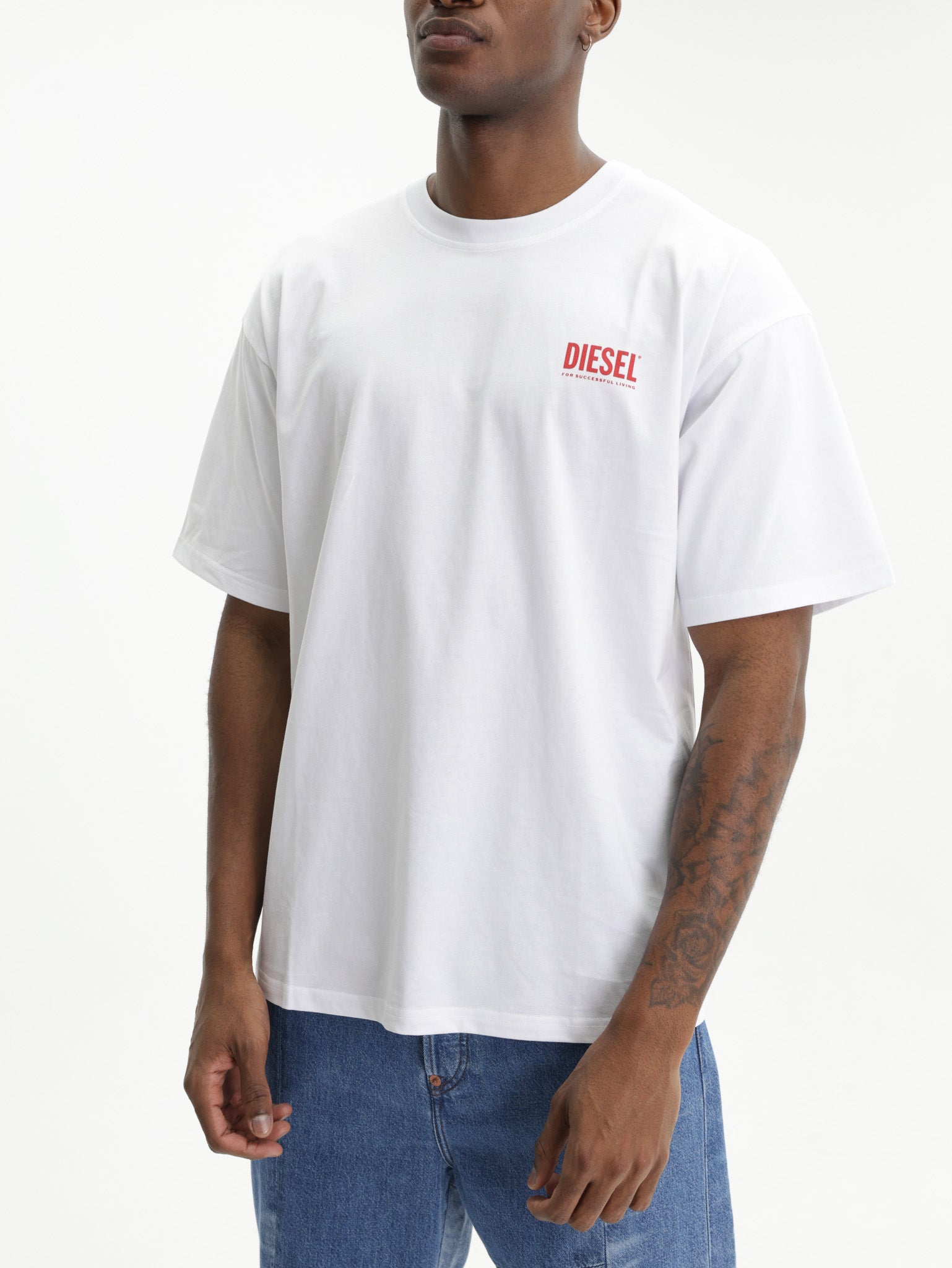 Diesel T-Shirt M-T Boxt Bisk Relaxed White
