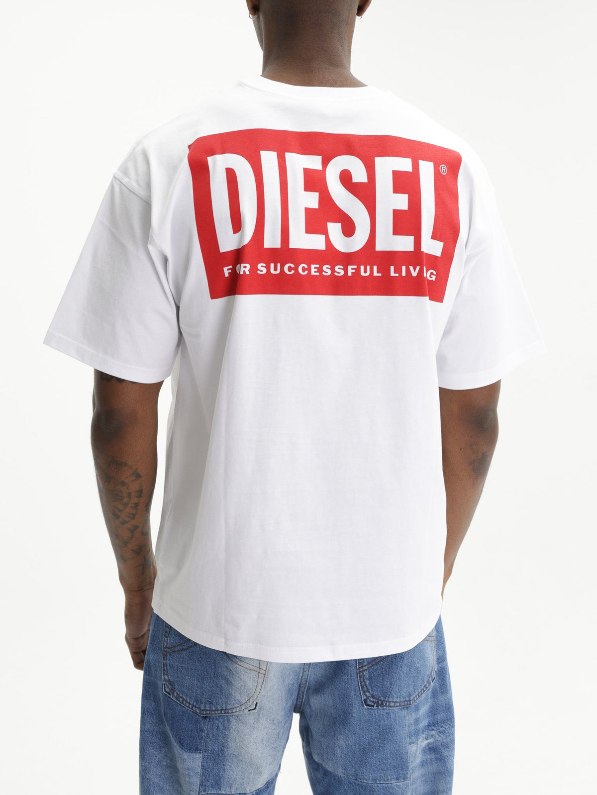 Diesel T-Shirt M-T Boxt Bisk Relaxed White