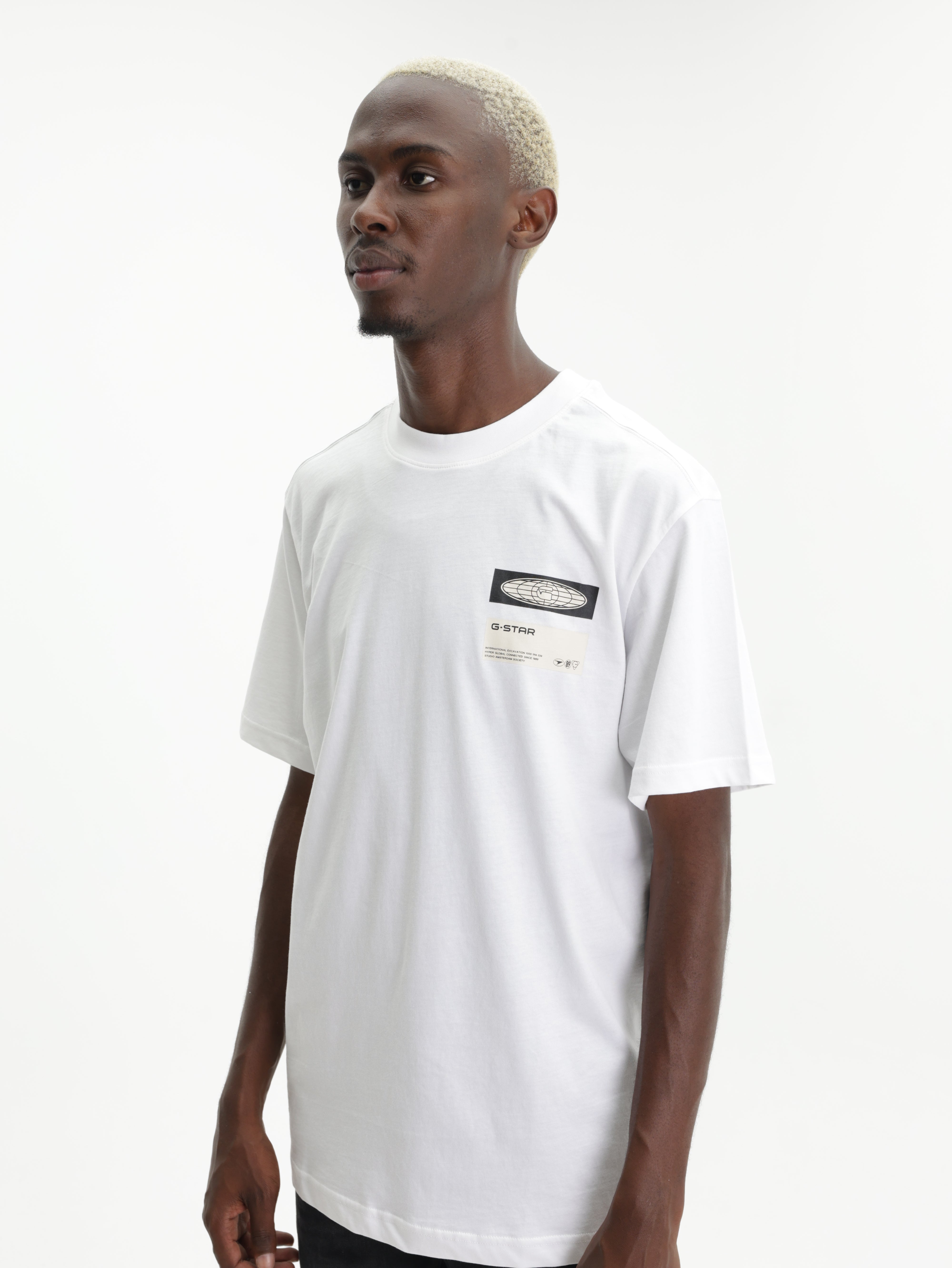 G-Star T-Shirt Box Globe White