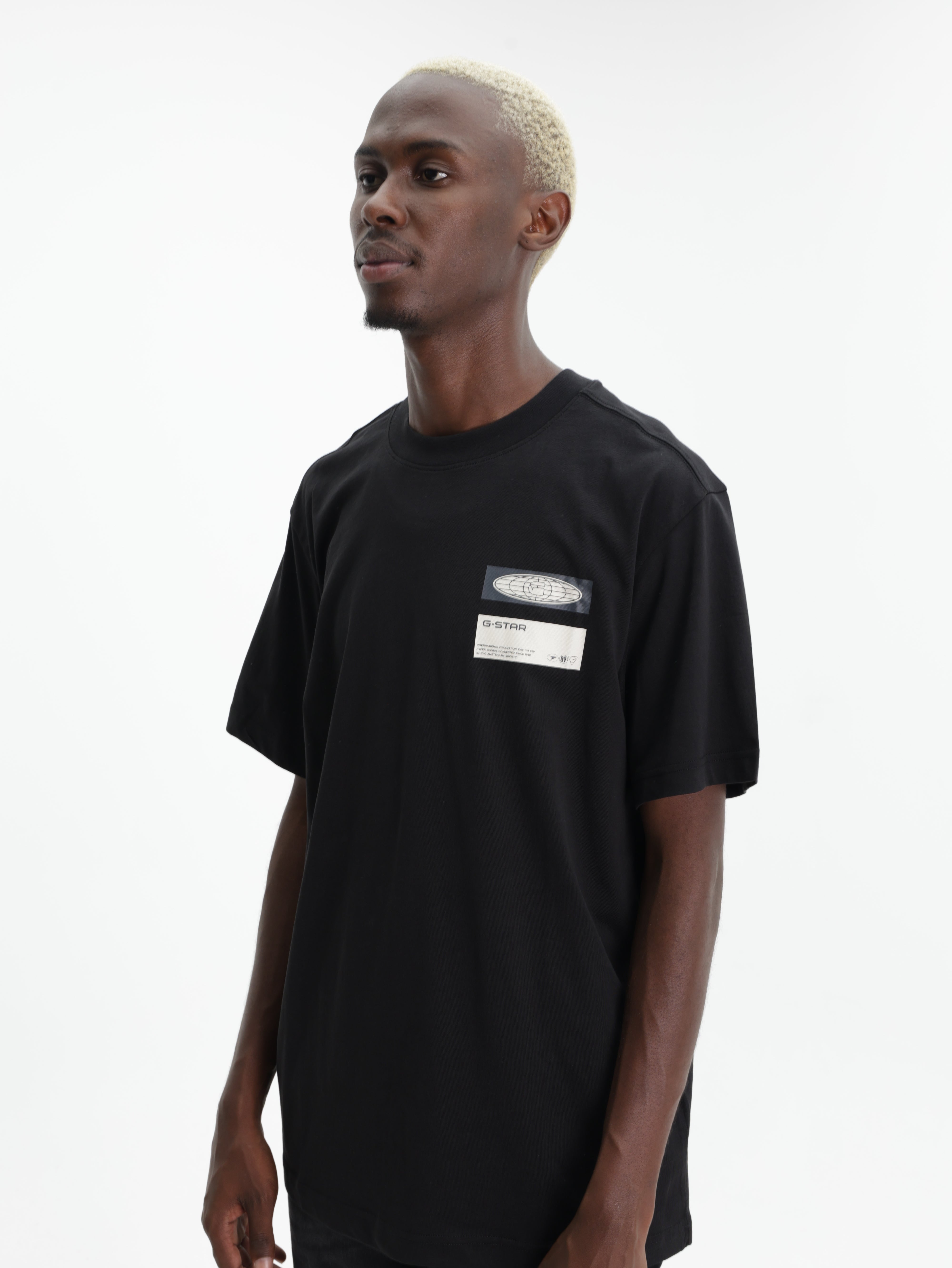G-Star T-Shirt Box Globe Dark Black