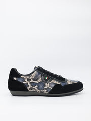 Enrico Coveri Takkies Snake Skin Low Navy-Beige