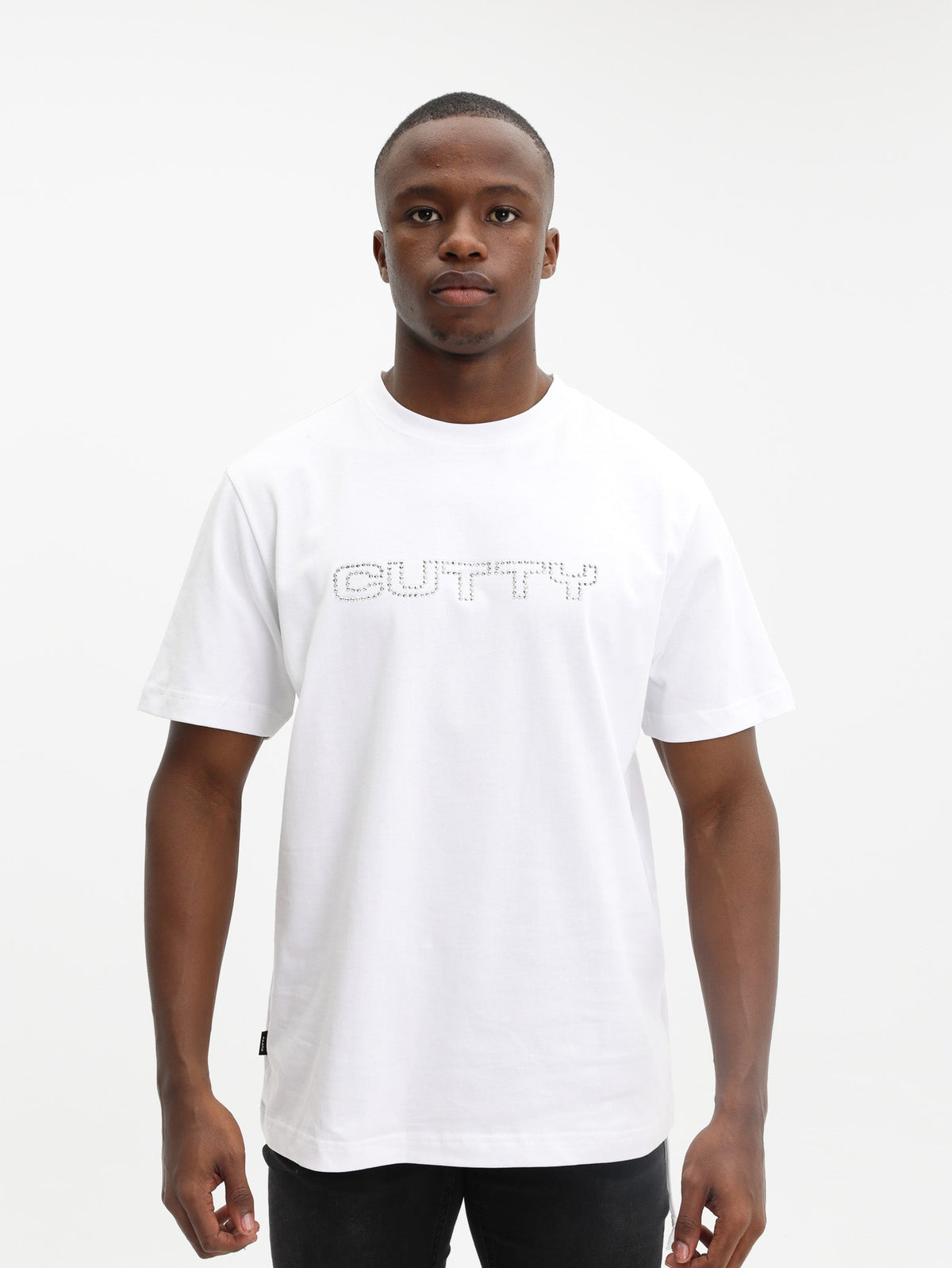 Cutty T-Shirt Studded Logo White