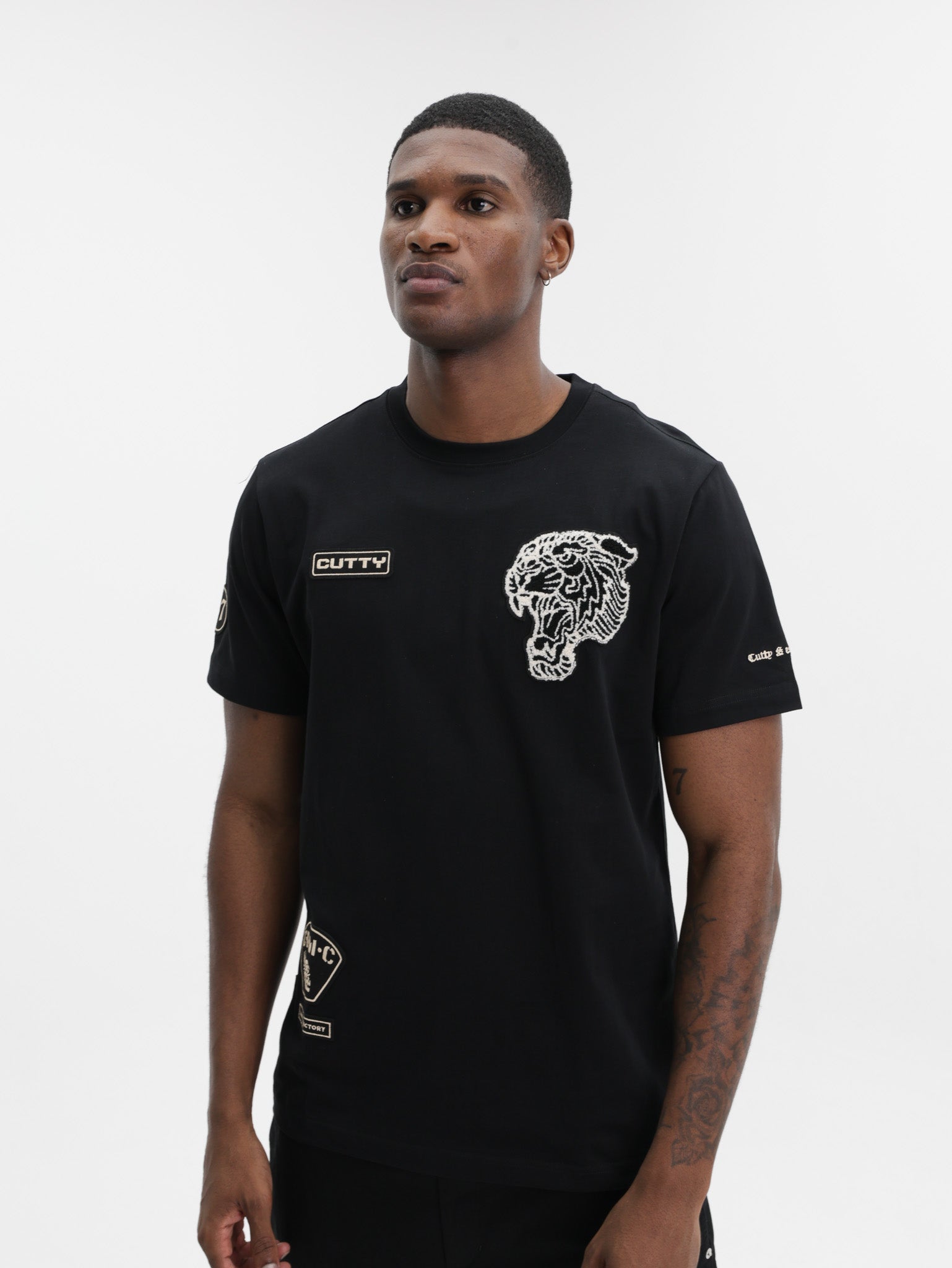 Cutty T-Shirt Tiger Logo Black