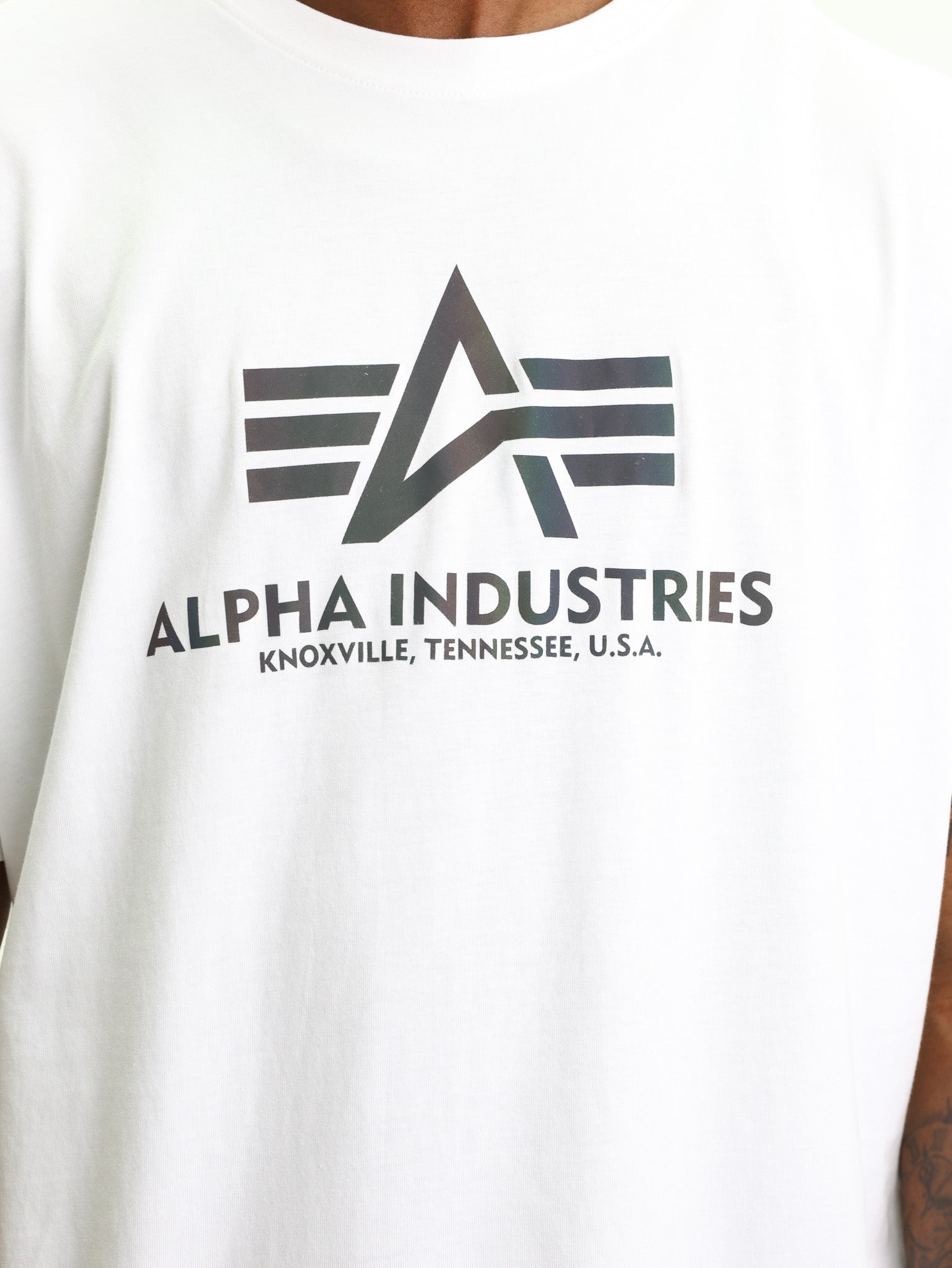 Alpha T-Shirt Hd Reflective White
