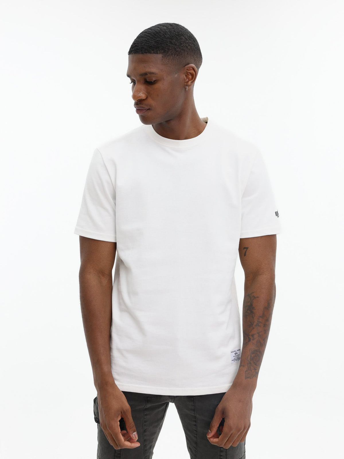 Alpha Industries T-Shirt Ai Multi Back Print Off-White