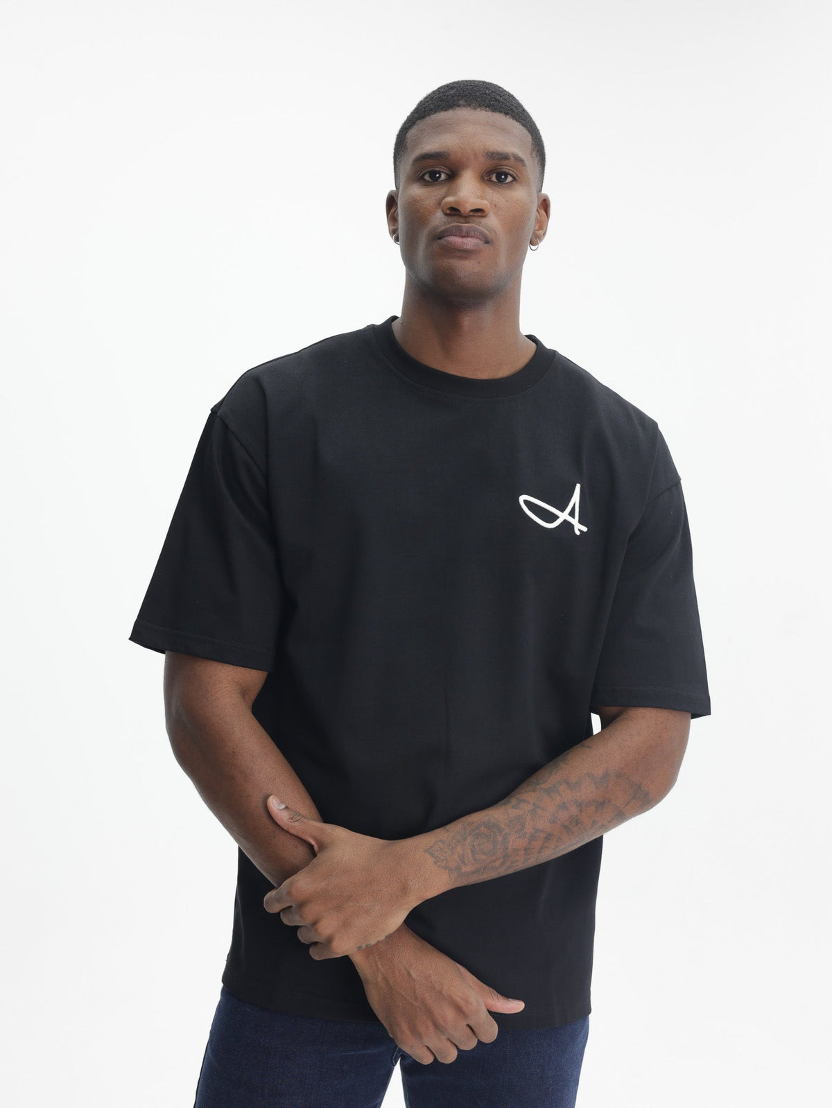 Fade T-Shirt Signature Boxy A Black