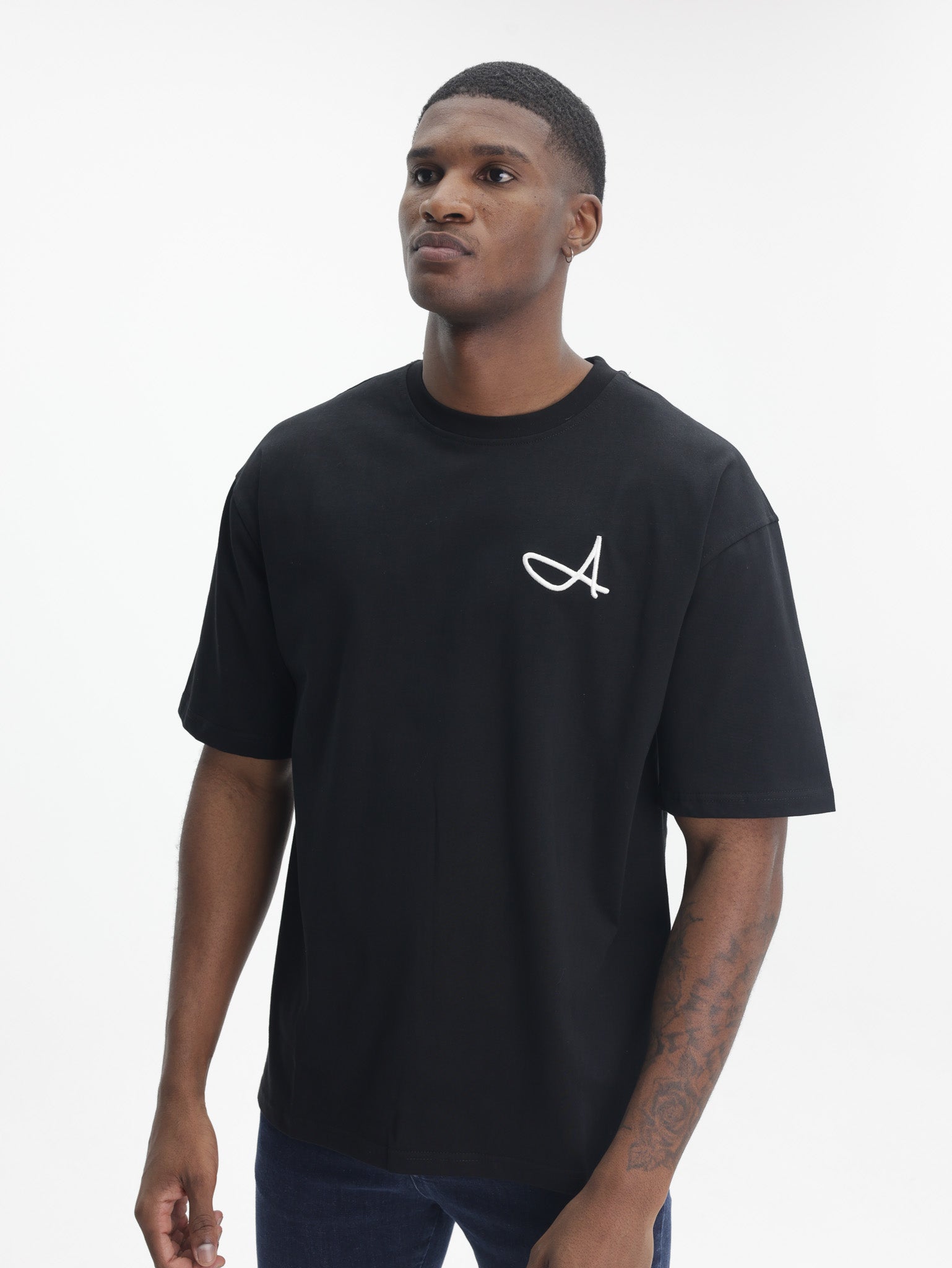 Fade T-Shirt Signature Boxy A Black