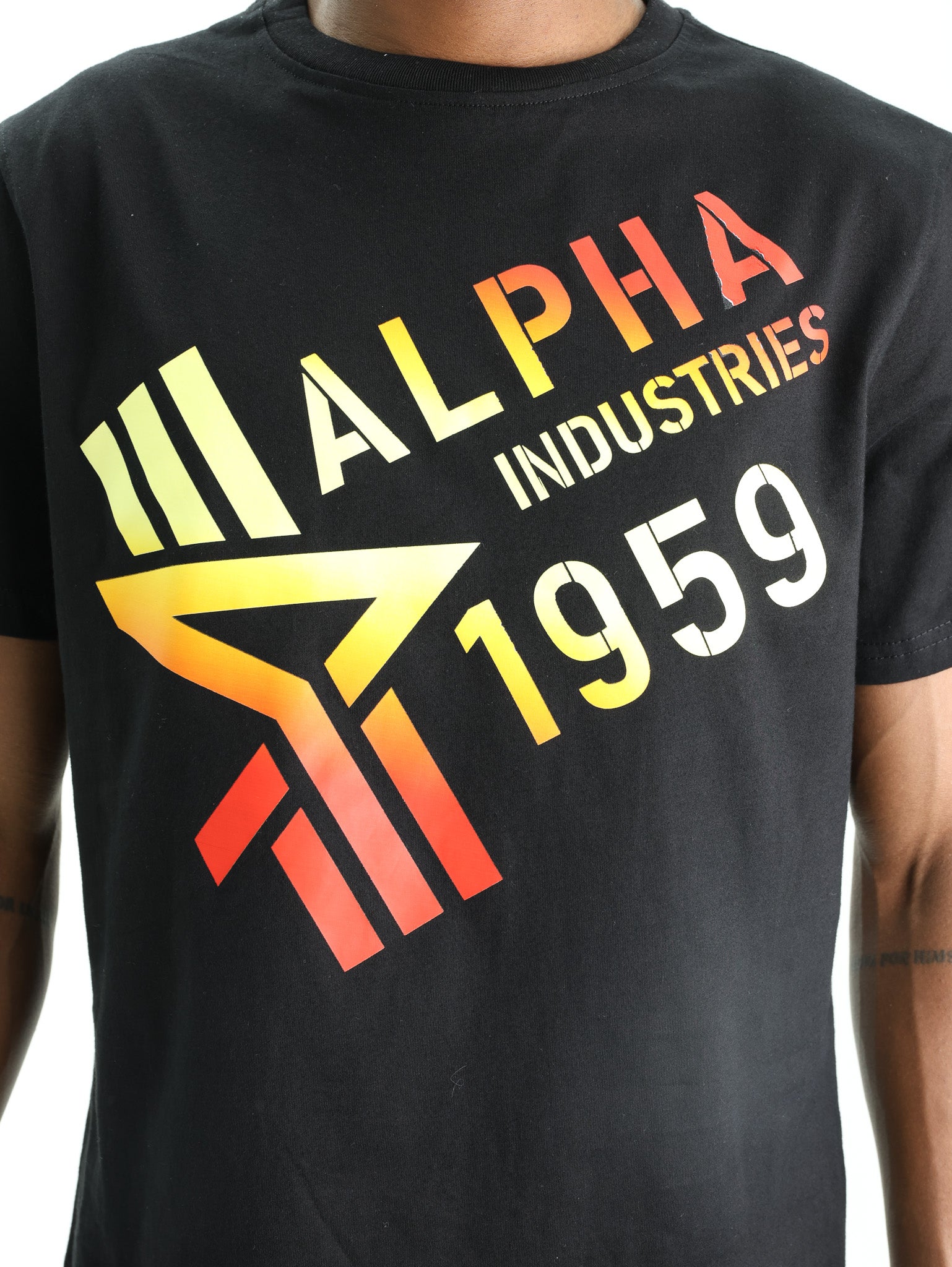 Alpha T-Shirt Gradient Black