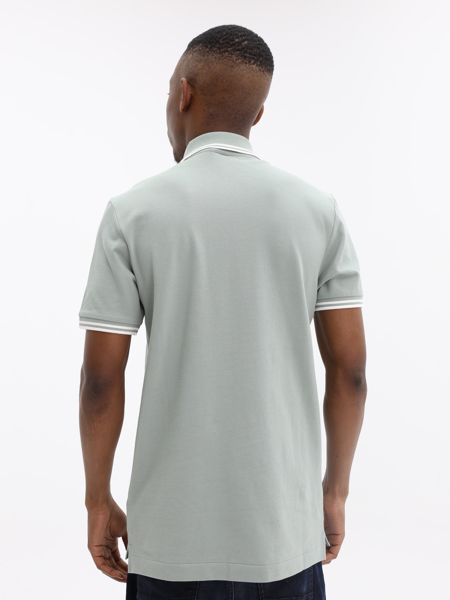 G-Star Golfer Dunda Slim Stripe Iceberg Green