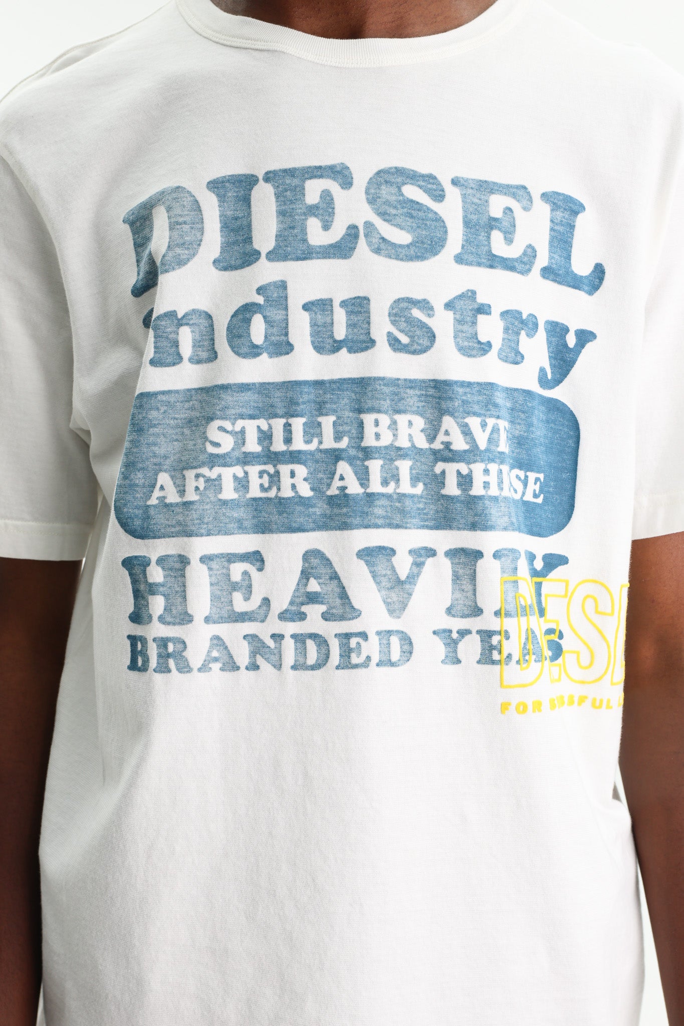 Diesel T-Shirt Industry Logo Off-White