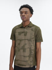 Diesel Golfer Big Diesel Print Olive Green