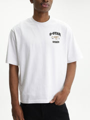 G-Star T-Shirt Running Dog Back Gr Boxy White