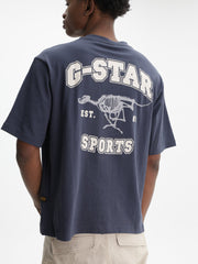 G-Star T-Shirt Running Dog Back Gr Boxy India Ink