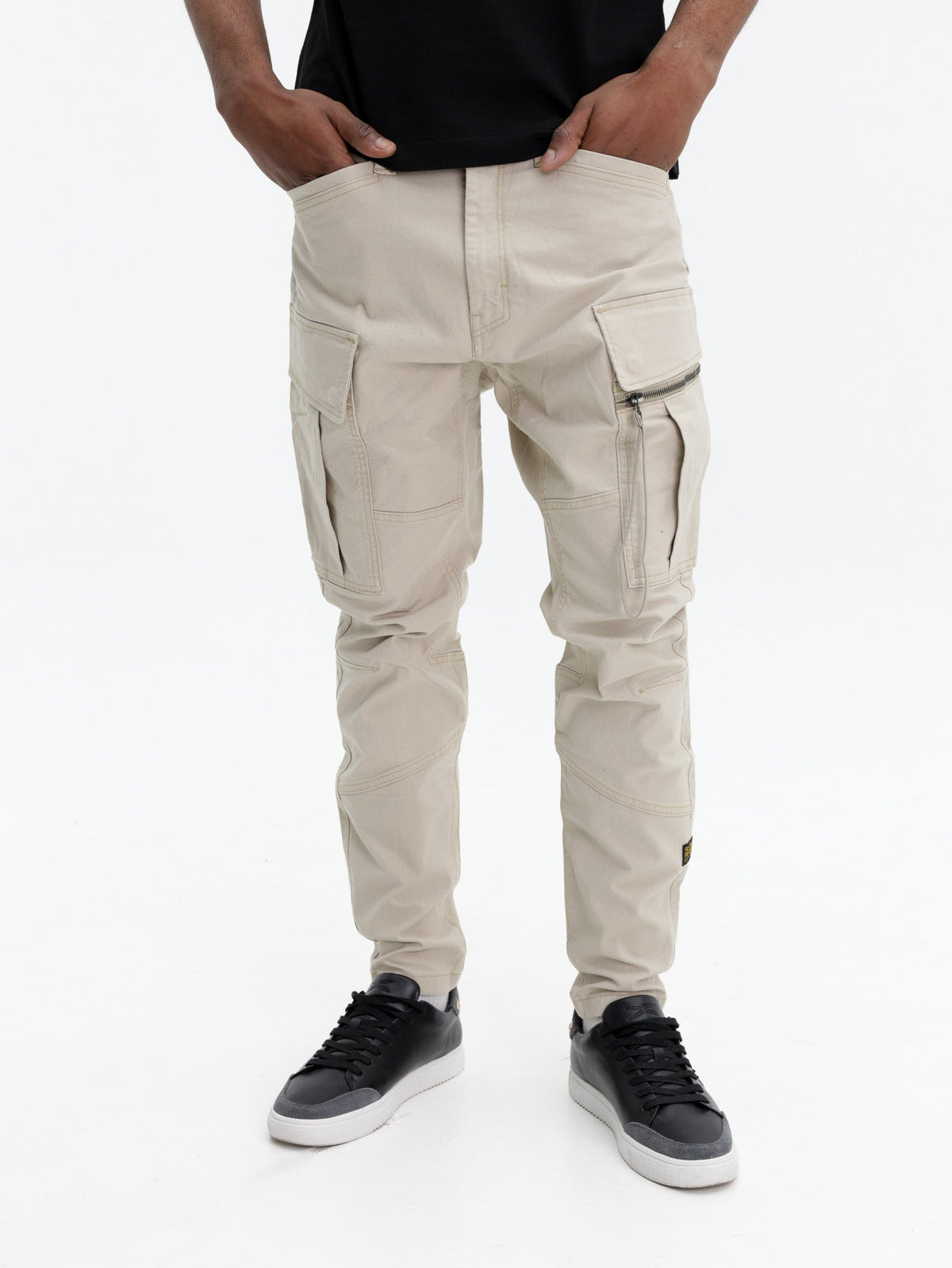 G-Star Cargo Pants Rovic Zip 3D Regular Tapered White Bait