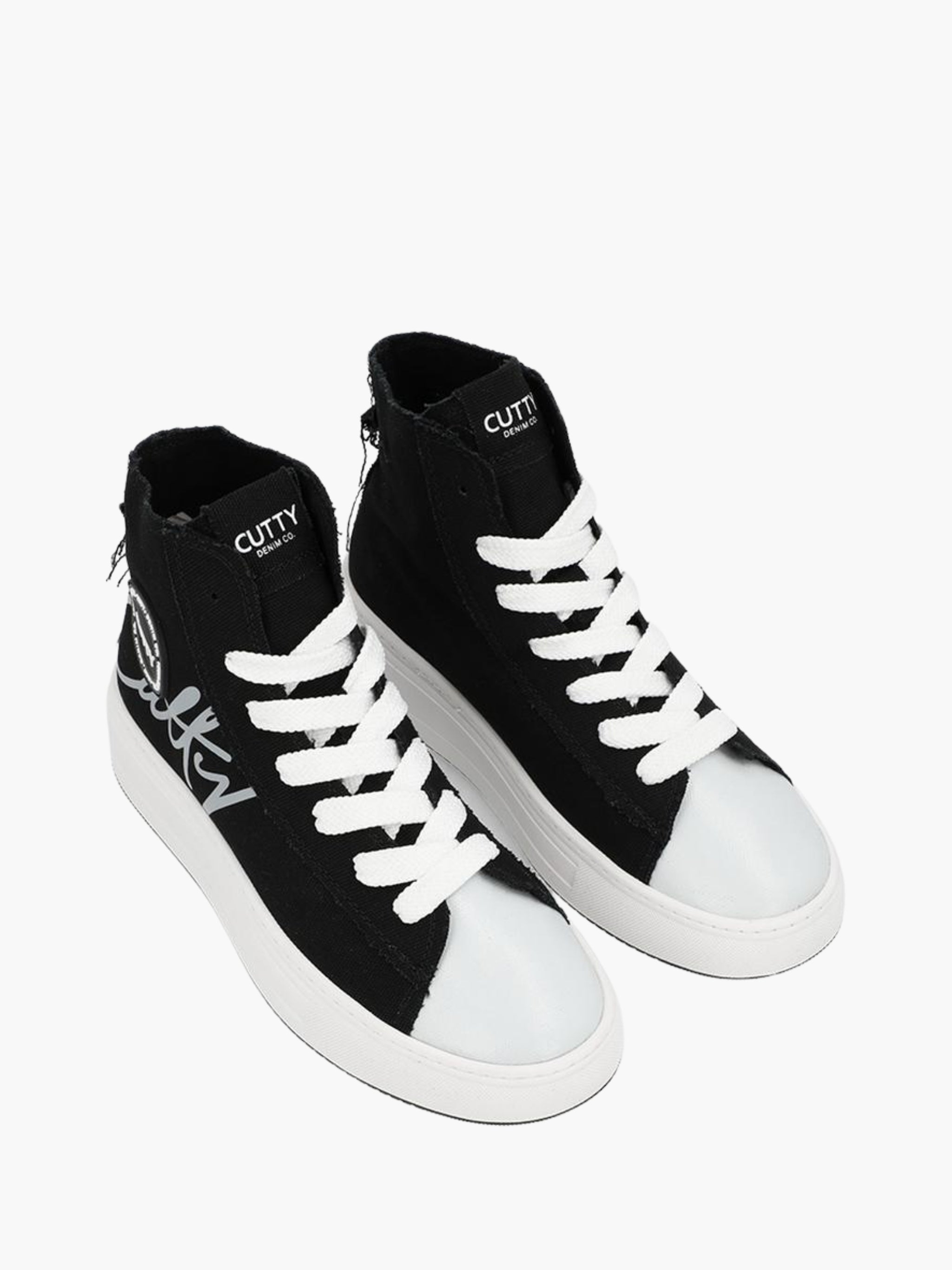 Cutty Boot CB7 Canvas High Top Black